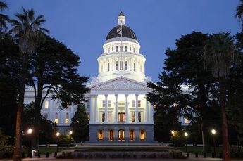 State capital building in Sacramento, California.