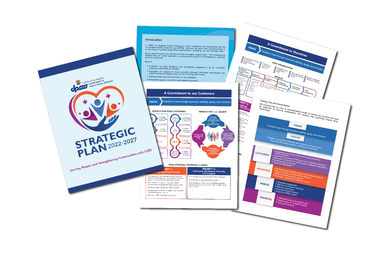 Pages of the DPSS Strategic Plan