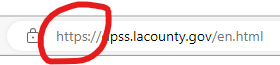 The screen is displaying a sample website address that the part https is circled in red