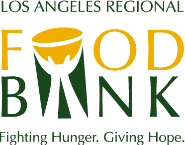logo del Banco de Alimentos de Los Ángeles que dice: Fighting Hunger. Dando Esperanza.