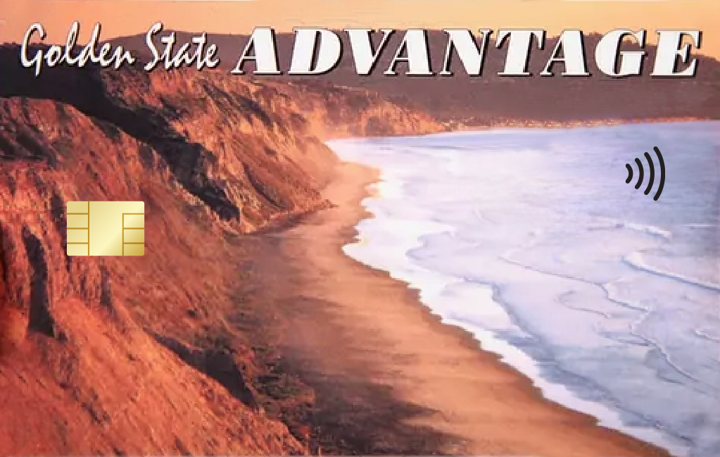 tarjeta Golden State Advantage con chip sin contacto