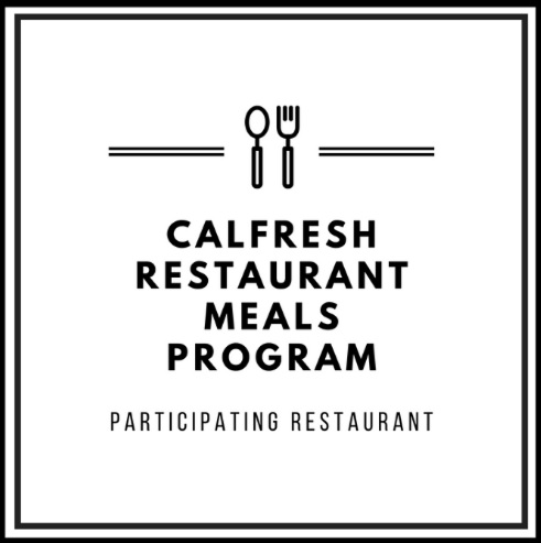 El letrero tiene que ser desplegado  en los restaurantes que participan en el Programa de Comidas en Restaurantes 